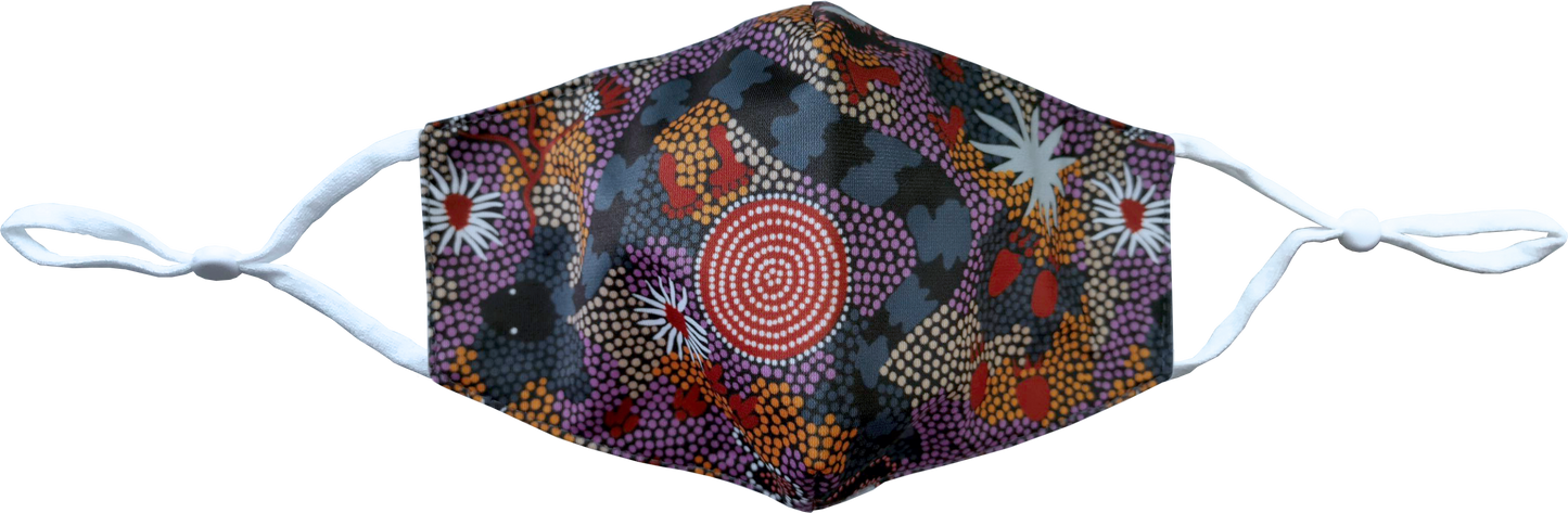 Bulurru Face Mask Adjustable Aboriginal Designs - 8 Designs To Choose From - fair-dinkum-gifts