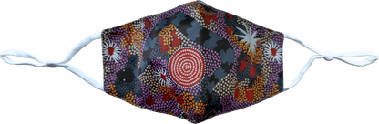 Bulurru Face Mask Adjustable Aboriginal Designs - 8 Designs To Choose From - fair-dinkum-gifts
