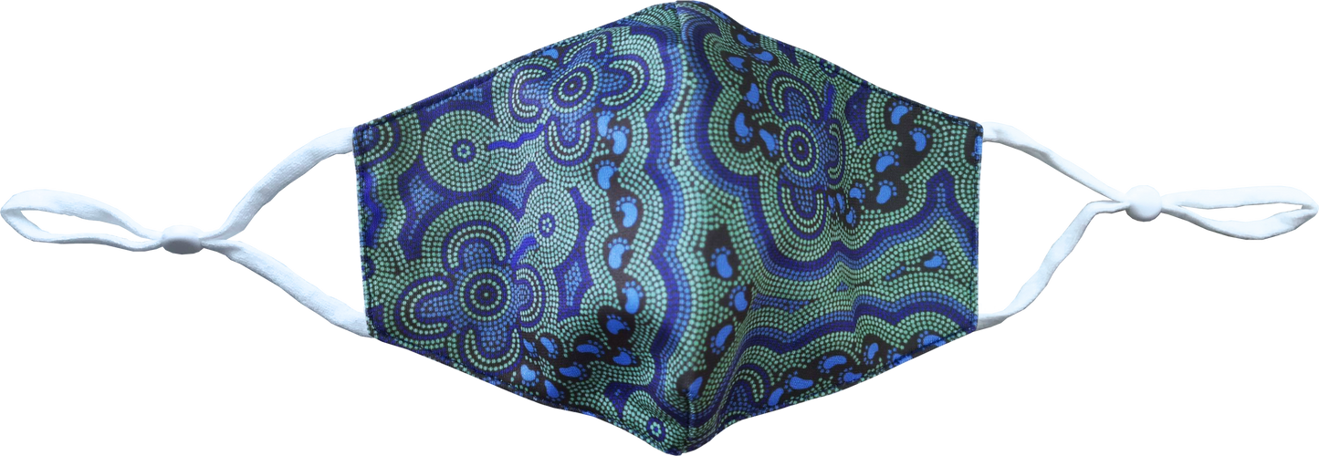 Bulurru Face Mask Adjustable Aboriginal Designs - 8 Designs To Choose From - fair-dinkum-gifts