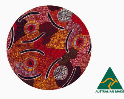 Art Down Under Aboriginal Round Tablecloth