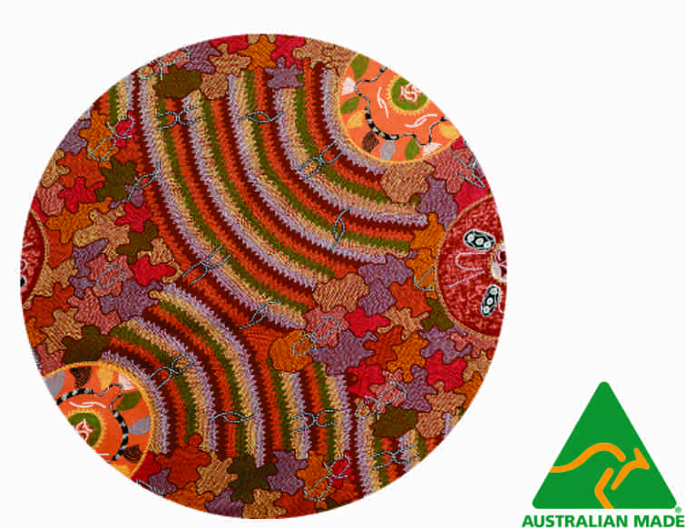 Art Down Under Aboriginal Round Tablecloth