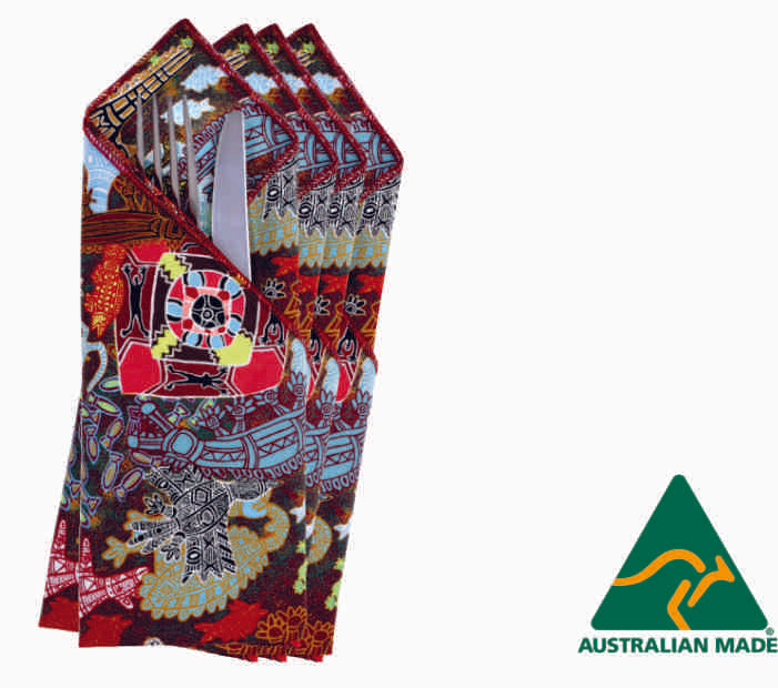 Art Down Under Aboriginal Napkins (Set of 4)