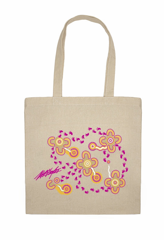 Shopping Tote Bag - On Walkabout Wine By Karen Taylor