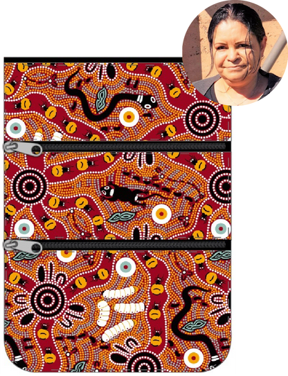 3 Compartment Zip Bag Bulurru Designs