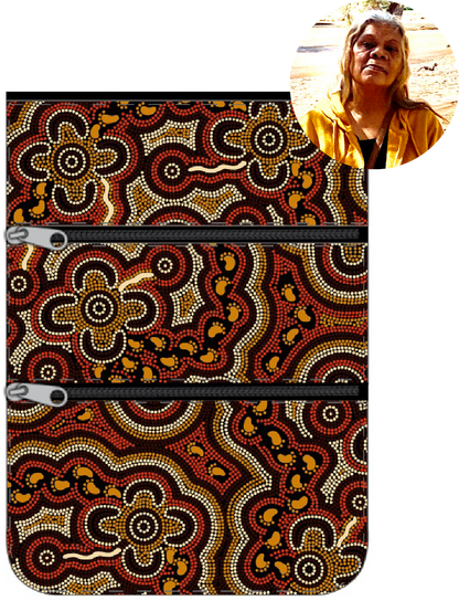 3 Compartment Zip Bag Bulurru Designs