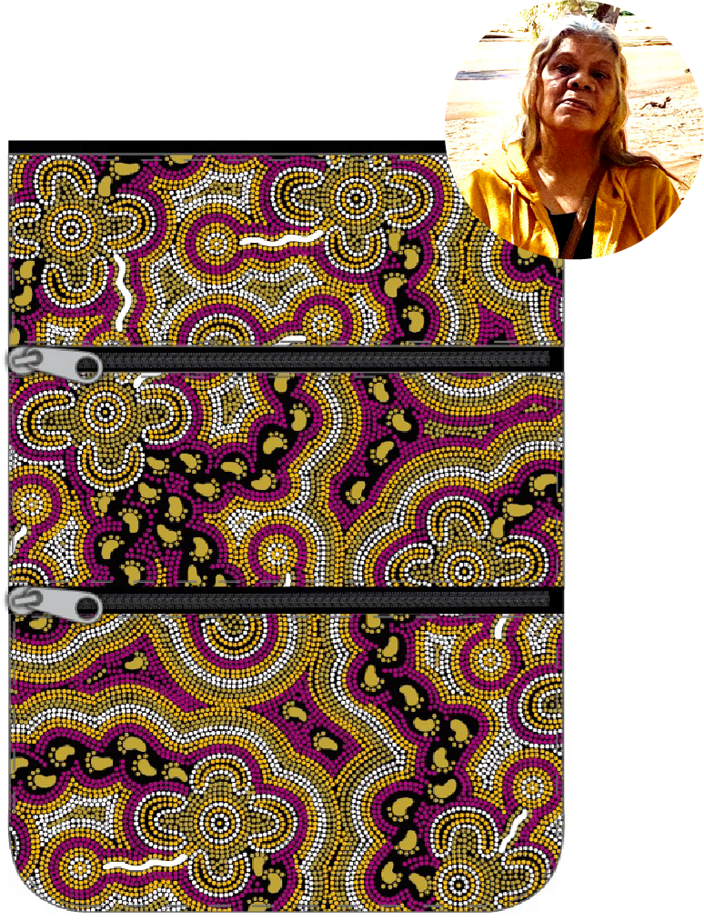 3 Compartment Zip Bag Bulurru Designs