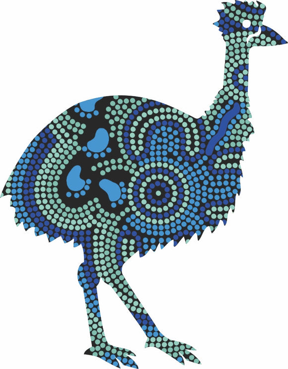 Emu Wooden Magnet (Australian Made) - On Walkabout By Karen Taylor