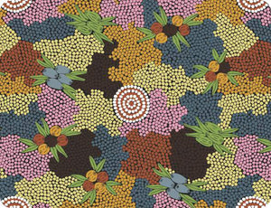 Set of 6 Placemats Art Down Under - Bush Fruit Dreaming