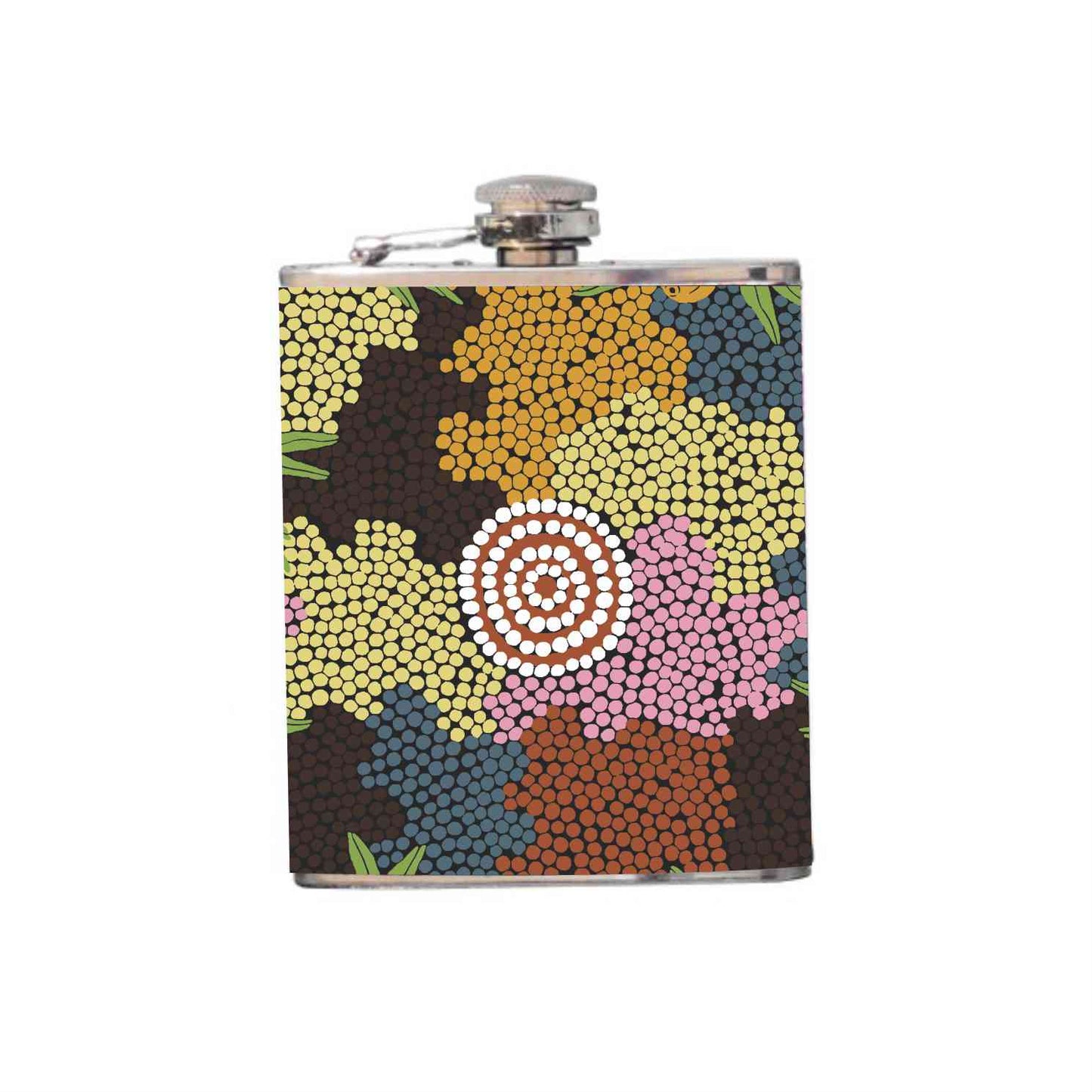 Art Down Under Aboriginal Design Hip Flask 180ml