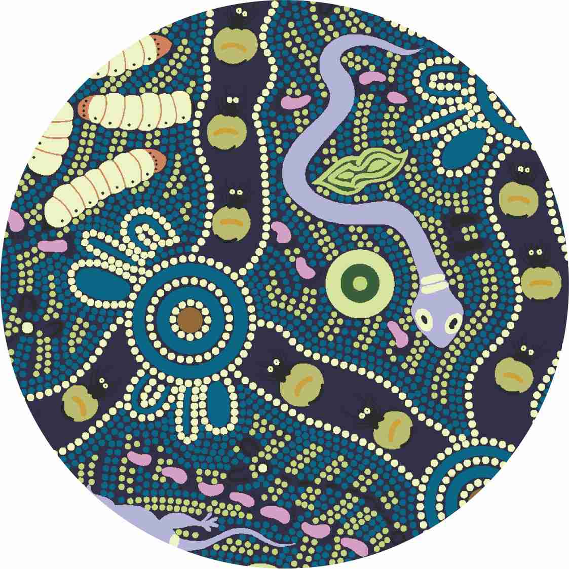 Aboriginal Ceramic Coasters By Julie Paige - Fair Dinkum Gifts