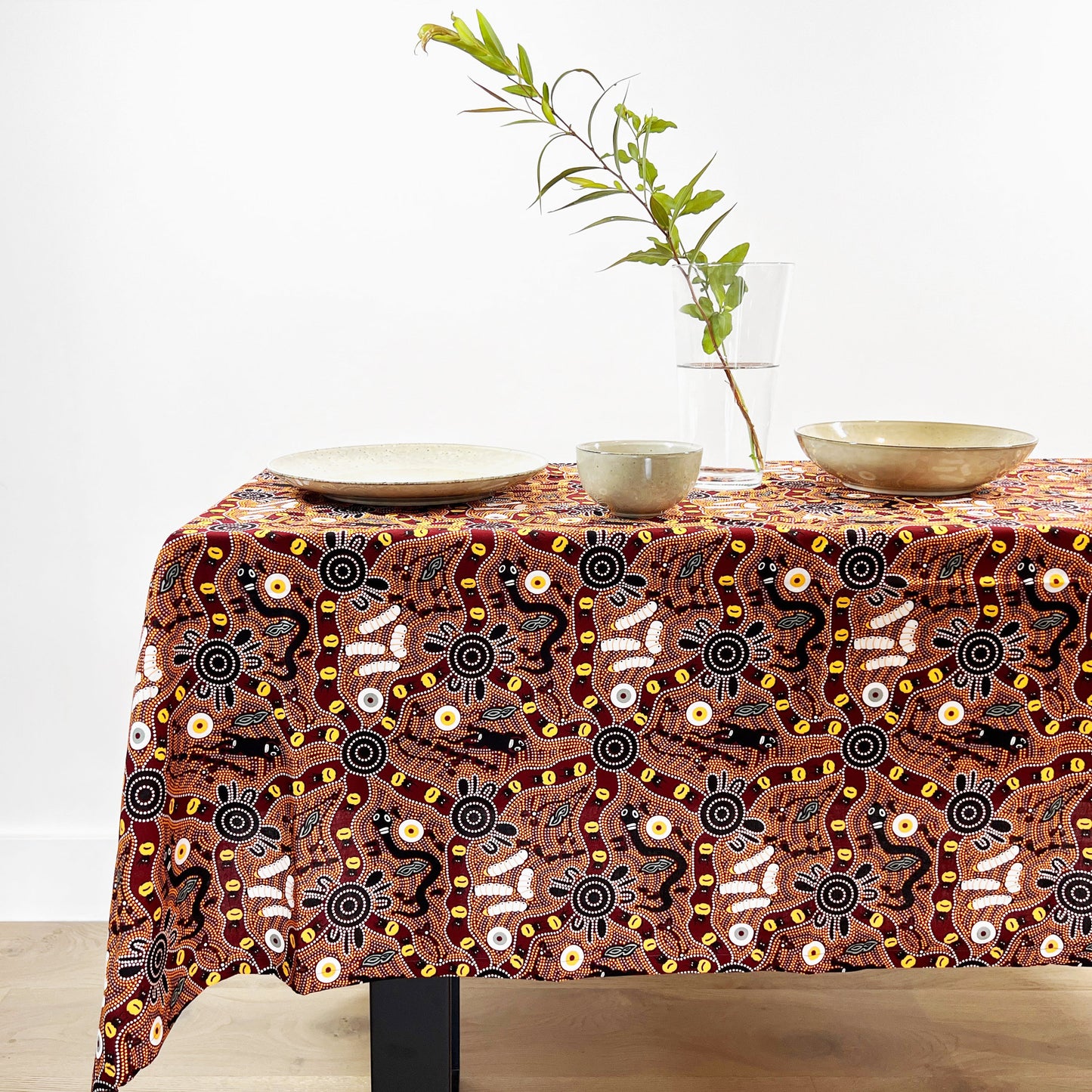 Aboriginal Rectangle Tablecloth Large - Fair Dinkum Gifts