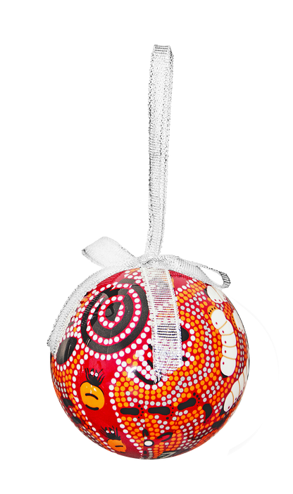 HANGING BAUBLE DECORATION IN BOX - ABORIGINAL DESIGNS