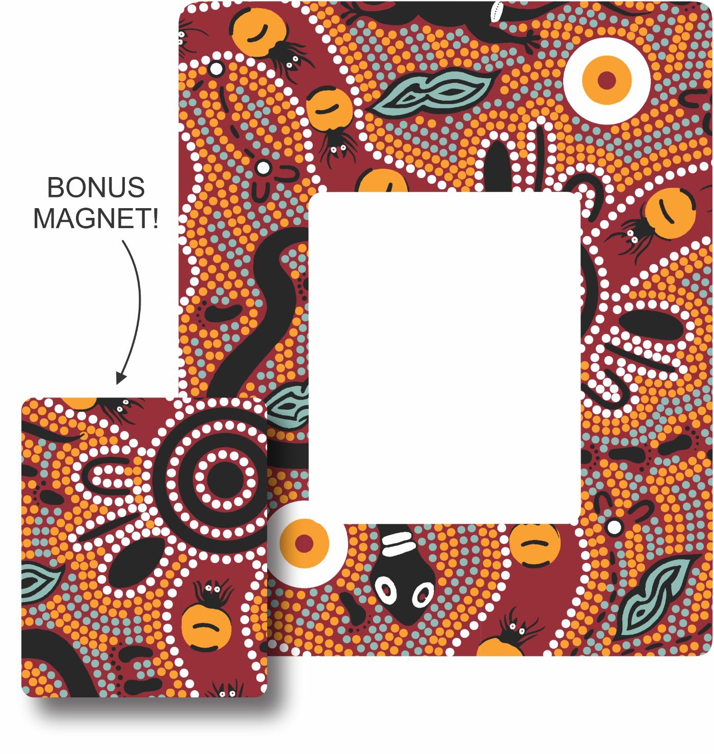 Photo Frame Magnet - Bush Tucker Tan