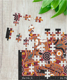 Wooden Jigsaw Puzzle - Bush Tucker Tan By Julie Paige