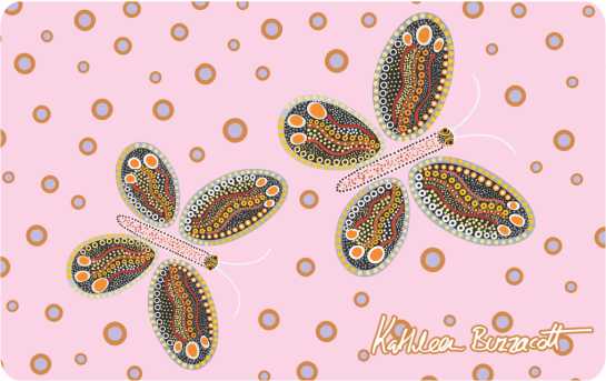 Flexi Magnet - Butterflies By Kathleen Buzzacott