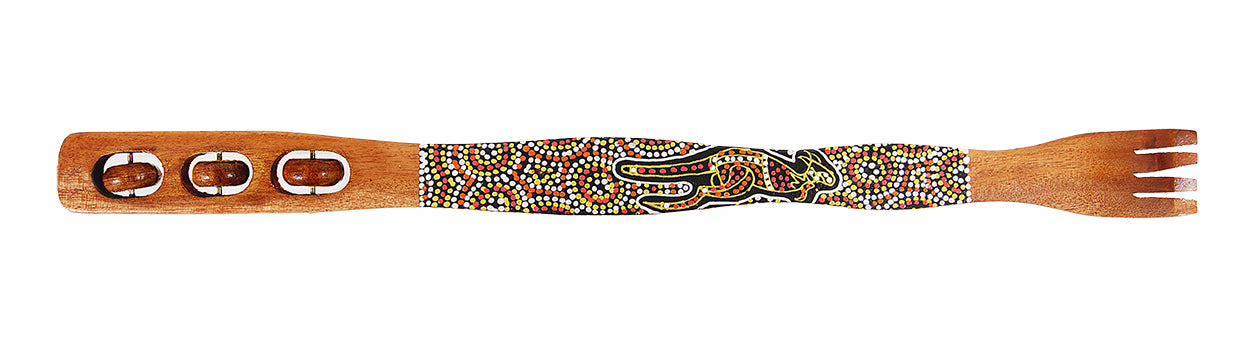 Wooden Back Scratcher - Desert Kangaroo By Susan Betts