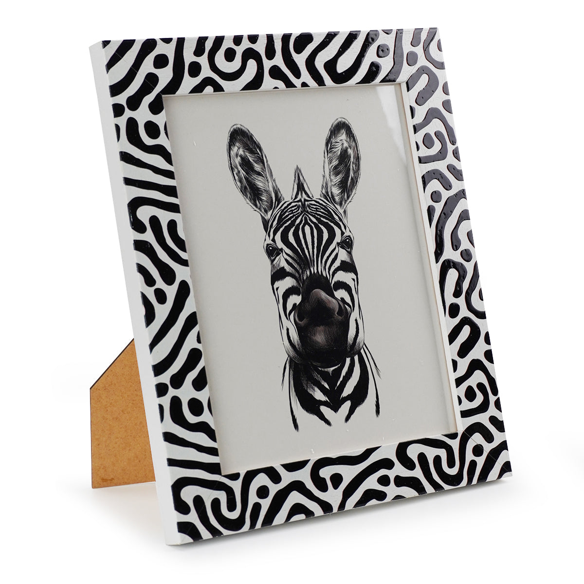 Photo Frame Black & White Zebra - Fair Dinkum Gifts