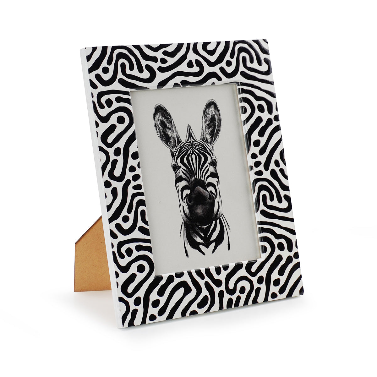 Photo Frame Black & White Zebra - Fair Dinkum Gifts