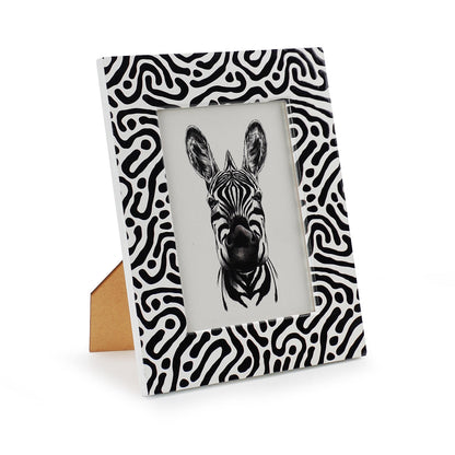Photo Frame Black & White Zebra - Fair Dinkum Gifts