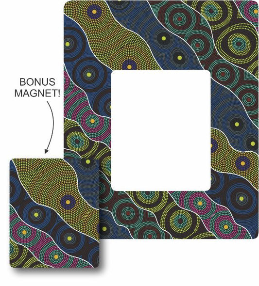 Photo Frame Magnet - Cindy Wallace (Circles)