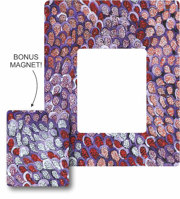 Photo Frame Magnet - Cindy Wallace (Purple)