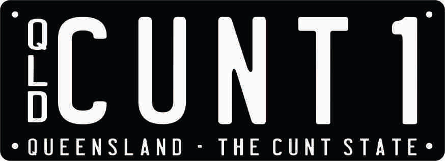 Number Plate - CUNT1 QLD PLATE