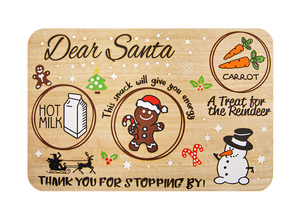 Children's "Dear Santa" Wooden Board - Thank You For Stopping By