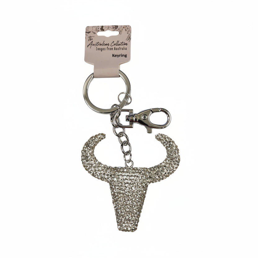 Bling Keyring - Cow Horns - Fair Dinkum Gifts