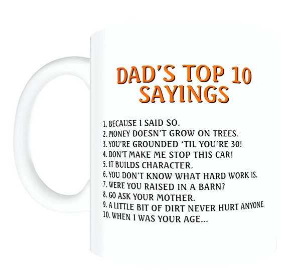 Dad Mug - Top Ten Sayings FDG07-92-26133