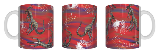 Desert Totems - Aboriginal Design Ceramic Mug in Gift Box