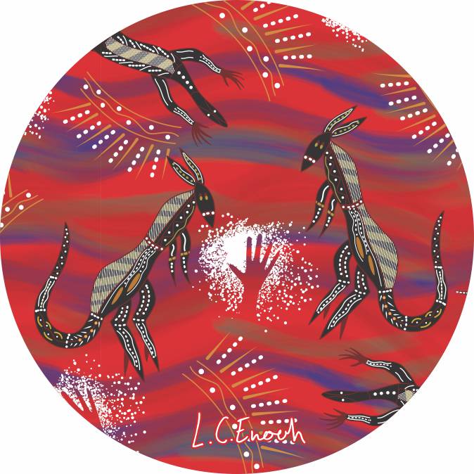 Aboriginal Ceramic Coasters By Louis Enoch - Fair Dinkum Gifts