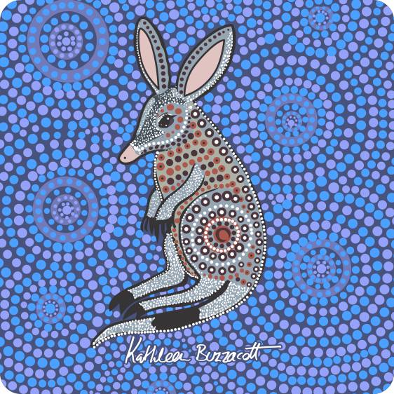 Aboriginal Ceramic Coasters By Kathleen Buzzacott - Fair Dinkum Gifts