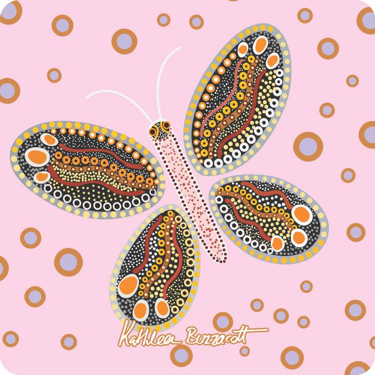 Aboriginal Ceramic Coasters By Kathleen Buzzacott - Fair Dinkum Gifts