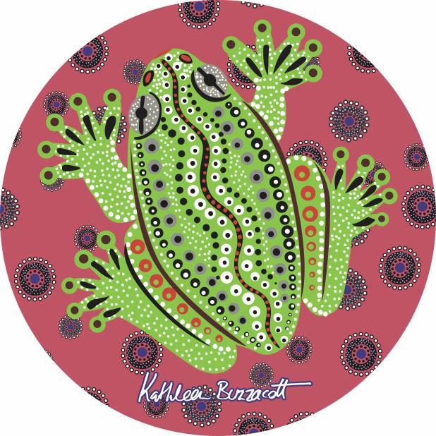 Aboriginal Ceramic Coasters By Kathleen Buzzacott - Fair Dinkum Gifts