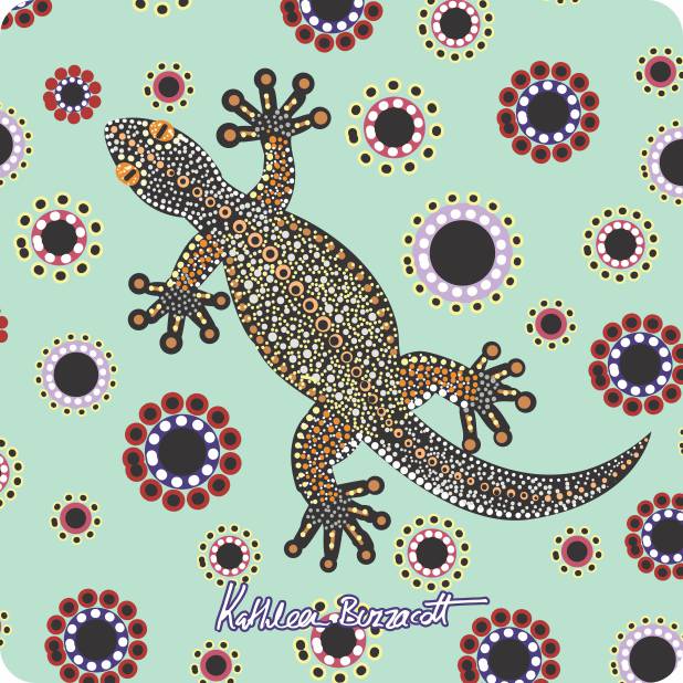 Aboriginal Ceramic Coasters By Kathleen Buzzacott - Fair Dinkum Gifts