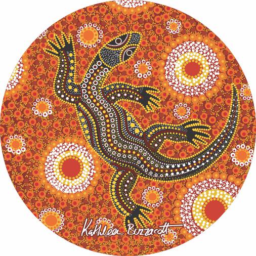 Aboriginal Ceramic Coasters By Kathleen Buzzacott - Fair Dinkum Gifts
