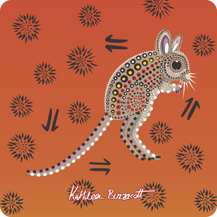 Aboriginal Ceramic Coasters By Kathleen Buzzacott - Fair Dinkum Gifts