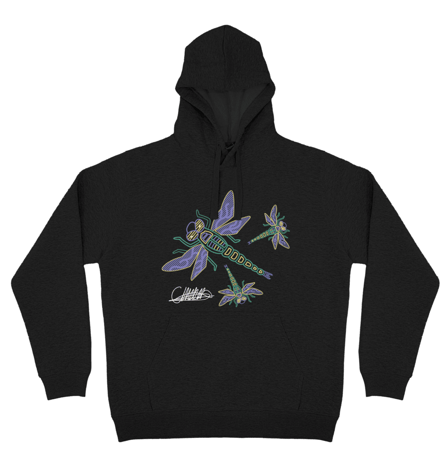 Adults Cozy Hoodie - Dragonfly By Craig Everett