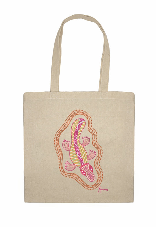 Shopping Tote Bag - Platypus By Debbie Scott