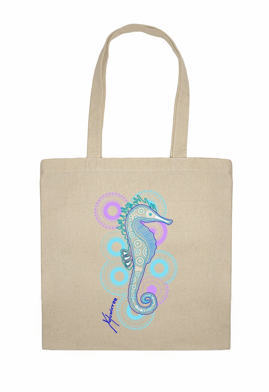 Shopping Tote Bag - Seahorse By Debbie Scott