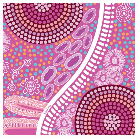 Aboriginal Ceramic Coasters - Women's Journey By Debbie Scott - Fair Dinkum Gifts