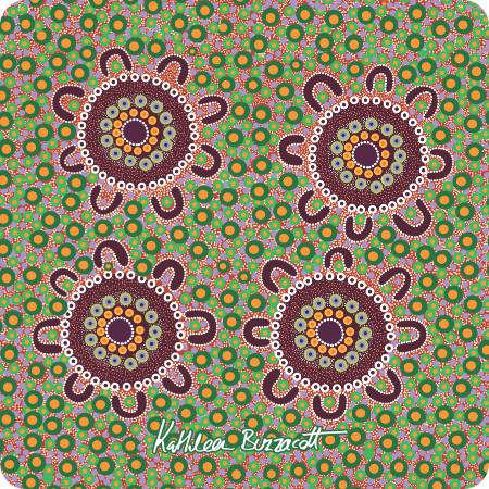 Aboriginal Ceramic Coasters By Kathleen Buzzacott - Fair Dinkum Gifts
