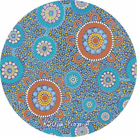 Aboriginal Ceramic Coasters By Kathleen Buzzacott - Fair Dinkum Gifts