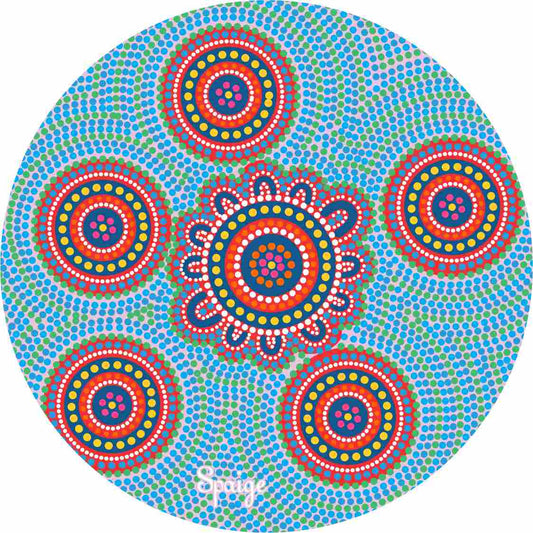 Aboriginal Ceramic Coasters - Family Tree By Shanara Paige - Fair Dinkum Gifts