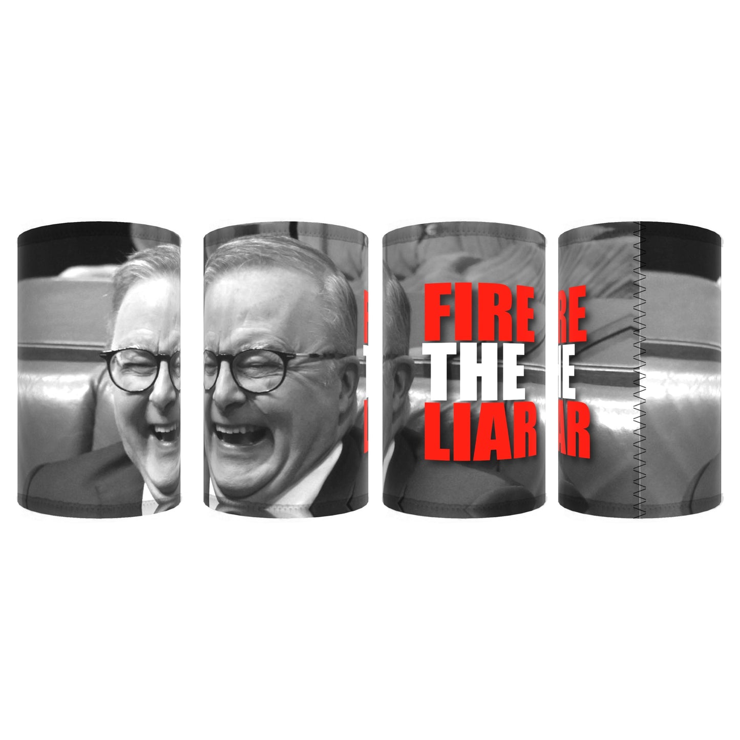 Fire The Liar Laughing Albo Stubby Holder CRU26-40-12219