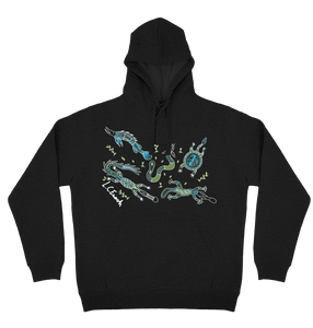 Adults Cozy Hoodie - Freshwater Totems By Louis Enoch