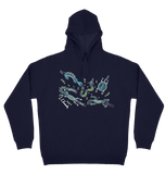 Adults Cozy Hoodie - Freshwater Totems By Louis Enoch