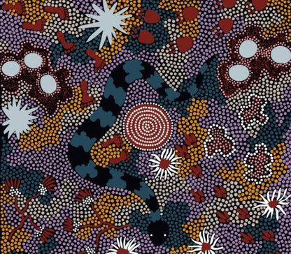 Art Down Under Aboriginal Round Tablecloth
