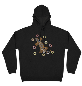 Adults Cozy Hoodie - Gecko By Kathleen Buzzacott