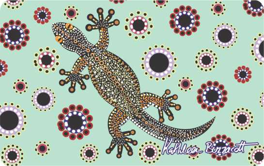 Flexi Magnet - Gecko By Kathleen Buzzacott